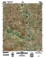 Joy Oklahoma Historical topographic map, 1:24000 scale, 7.5 X 7.5 Minute, Year 2009