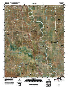 Joy Oklahoma Historical topographic map, 1:24000 scale, 7.5 X 7.5 Minute, Year 2009