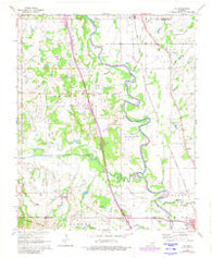 Joy Oklahoma Historical topographic map, 1:24000 scale, 7.5 X 7.5 Minute, Year 1965