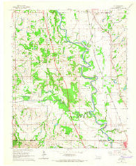 Joy Oklahoma Historical topographic map, 1:24000 scale, 7.5 X 7.5 Minute, Year 1965