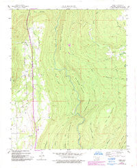 Jumbo Oklahoma Historical topographic map, 1:24000 scale, 7.5 X 7.5 Minute, Year 1957