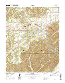 Kansas Oklahoma Current topographic map, 1:24000 scale, 7.5 X 7.5 Minute, Year 2016