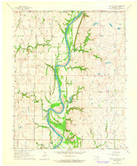 Kaw City NW Oklahoma Historical topographic map, 1:24000 scale, 7.5 X 7.5 Minute, Year 1963
