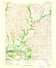 Kaw City Oklahoma Historical topographic map, 1:24000 scale, 7.5 X 7.5 Minute, Year 1964