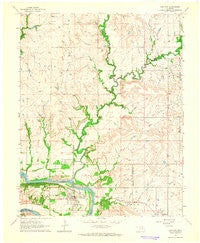 Kaw City Oklahoma Historical topographic map, 1:24000 scale, 7.5 X 7.5 Minute, Year 1964
