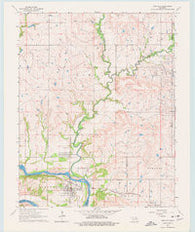 Kaw City Oklahoma Historical topographic map, 1:24000 scale, 7.5 X 7.5 Minute, Year 1964