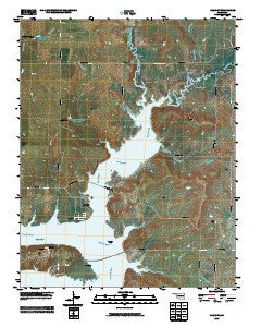 Kaw City Oklahoma Historical topographic map, 1:24000 scale, 7.5 X 7.5 Minute, Year 2009