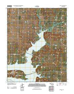 Kaw City Oklahoma Historical topographic map, 1:24000 scale, 7.5 X 7.5 Minute, Year 2012