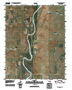 Kaw City NW Oklahoma Historical topographic map, 1:24000 scale, 7.5 X 7.5 Minute, Year 2010