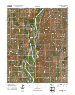 Kaw City NW Oklahoma Historical topographic map, 1:24000 scale, 7.5 X 7.5 Minute, Year 2012
