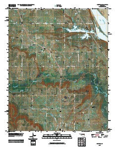 Keefton Oklahoma Historical topographic map, 1:24000 scale, 7.5 X 7.5 Minute, Year 2010
