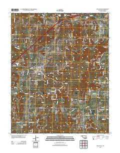 Kellyville Oklahoma Historical topographic map, 1:24000 scale, 7.5 X 7.5 Minute, Year 2012