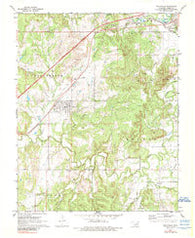 Kellyville Oklahoma Historical topographic map, 1:24000 scale, 7.5 X 7.5 Minute, Year 1972