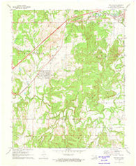 Kellyville Oklahoma Historical topographic map, 1:24000 scale, 7.5 X 7.5 Minute, Year 1972