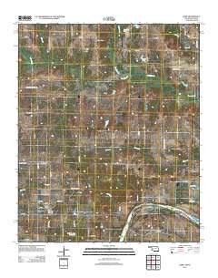 Kemp Oklahoma Historical topographic map, 1:24000 scale, 7.5 X 7.5 Minute, Year 2013