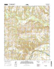 Kemp Oklahoma Current topographic map, 1:24000 scale, 7.5 X 7.5 Minute, Year 2016