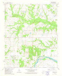 Kemp Oklahoma Historical topographic map, 1:24000 scale, 7.5 X 7.5 Minute, Year 1980