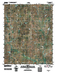 Kendrick Oklahoma Historical topographic map, 1:24000 scale, 7.5 X 7.5 Minute, Year 2010