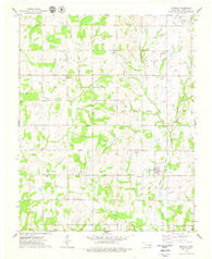 Kendrick Oklahoma Historical topographic map, 1:24000 scale, 7.5 X 7.5 Minute, Year 1975