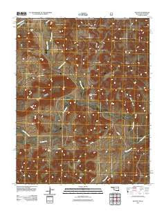 Kenton Oklahoma Historical topographic map, 1:24000 scale, 7.5 X 7.5 Minute, Year 2011