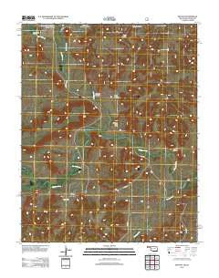 Kenton Oklahoma Historical topographic map, 1:24000 scale, 7.5 X 7.5 Minute, Year 2012