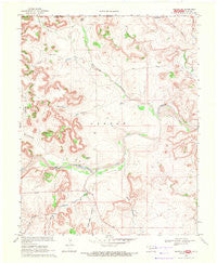 Kenton NE Oklahoma Historical topographic map, 1:24000 scale, 7.5 X 7.5 Minute, Year 1969