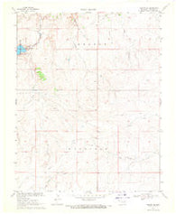 Kenton SE Oklahoma Historical topographic map, 1:24000 scale, 7.5 X 7.5 Minute, Year 1969