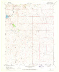 Kenton SE Oklahoma Historical topographic map, 1:24000 scale, 7.5 X 7.5 Minute, Year 1969