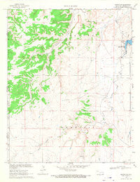 Kenton SW Oklahoma Historical topographic map, 1:24000 scale, 7.5 X 7.5 Minute, Year 1969