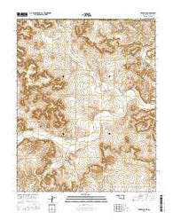 Kenton NE Oklahoma Current topographic map, 1:24000 scale, 7.5 X 7.5 Minute, Year 2016