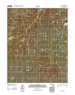 Kenton SW Oklahoma Historical topographic map, 1:24000 scale, 7.5 X 7.5 Minute, Year 2012