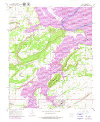 Keota Oklahoma Historical topographic map, 1:24000 scale, 7.5 X 7.5 Minute, Year 1967