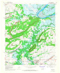 Keota Oklahoma Historical topographic map, 1:24000 scale, 7.5 X 7.5 Minute, Year 1967