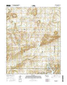 Ketchum Oklahoma Current topographic map, 1:24000 scale, 7.5 X 7.5 Minute, Year 2016