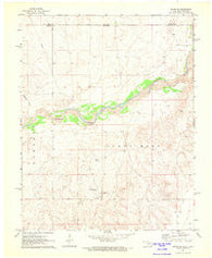 Keyes NE Oklahoma Historical topographic map, 1:24000 scale, 7.5 X 7.5 Minute, Year 1971