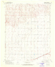 Keyes SW Oklahoma Historical topographic map, 1:24000 scale, 7.5 X 7.5 Minute, Year 1971