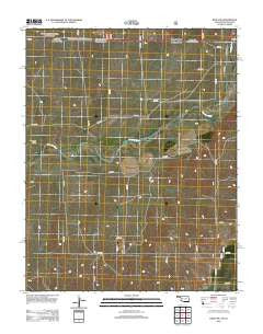 Keyes NE Oklahoma Historical topographic map, 1:24000 scale, 7.5 X 7.5 Minute, Year 2012