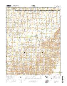 Keyes NE Oklahoma Current topographic map, 1:24000 scale, 7.5 X 7.5 Minute, Year 2016