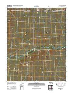 Keyes NW Oklahoma Historical topographic map, 1:24000 scale, 7.5 X 7.5 Minute, Year 2012
