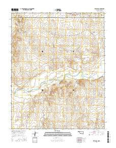 Keyes NW Oklahoma Current topographic map, 1:24000 scale, 7.5 X 7.5 Minute, Year 2016