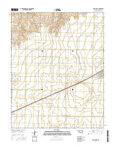 Keyes West Oklahoma Current topographic map, 1:24000 scale, 7.5 X 7.5 Minute, Year 2016