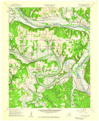 Keystone Dam Oklahoma Historical topographic map, 1:24000 scale, 7.5 X 7.5 Minute, Year 1958