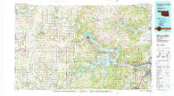 Keystone Lake Oklahoma Historical topographic map, 1:100000 scale, 30 X 60 Minute, Year 1990