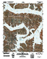Keystone Dam Oklahoma Historical topographic map, 1:24000 scale, 7.5 X 7.5 Minute, Year 2010