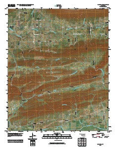 Kiamichi Oklahoma Historical topographic map, 1:24000 scale, 7.5 X 7.5 Minute, Year 2010