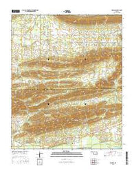 Kiamichi Oklahoma Current topographic map, 1:24000 scale, 7.5 X 7.5 Minute, Year 2016