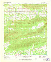 Kiamichi Oklahoma Historical topographic map, 1:24000 scale, 7.5 X 7.5 Minute, Year 1971