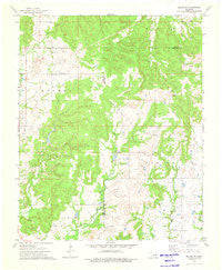 Kiefer SW Oklahoma Historical topographic map, 1:24000 scale, 7.5 X 7.5 Minute, Year 1973