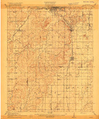 Kiefer Oklahoma Historical topographic map, 1:62500 scale, 15 X 15 Minute, Year 1916