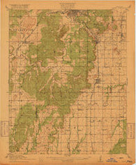 Kiefer Oklahoma Historical topographic map, 1:62500 scale, 15 X 15 Minute, Year 1916
